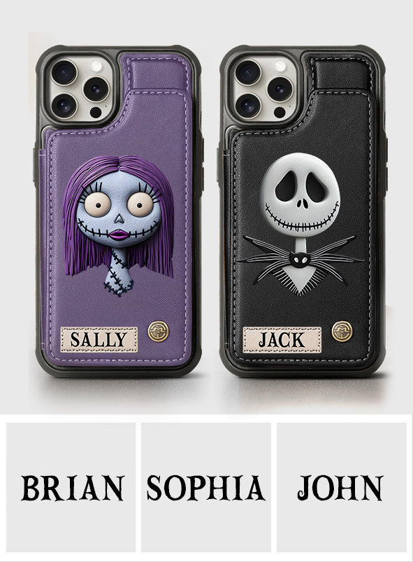 Nighttime Fantasy Duo Custom Name - Personalized Nightmare Wallet Phone Case
