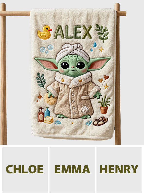 A Cozy Little Escape - Personalized The Force Quick-dry Beach Towel/ Bath Towel