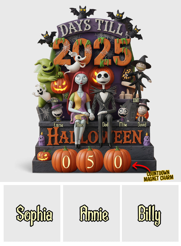 Halloween Countdown - Personalized Nightmare Interchangeable Plaque