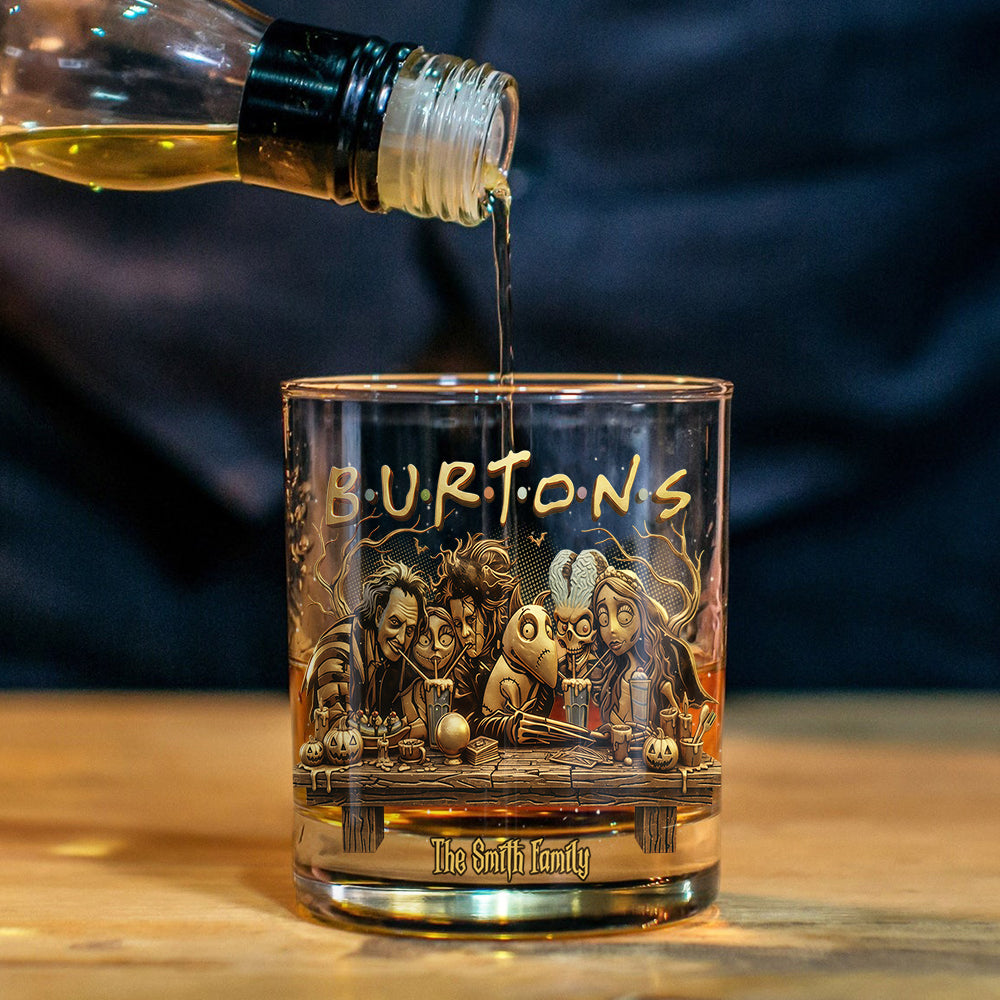 Burton's F.R.I.E.N.D.S.H.I.P - Personalized Nightmare Whiskey Glass