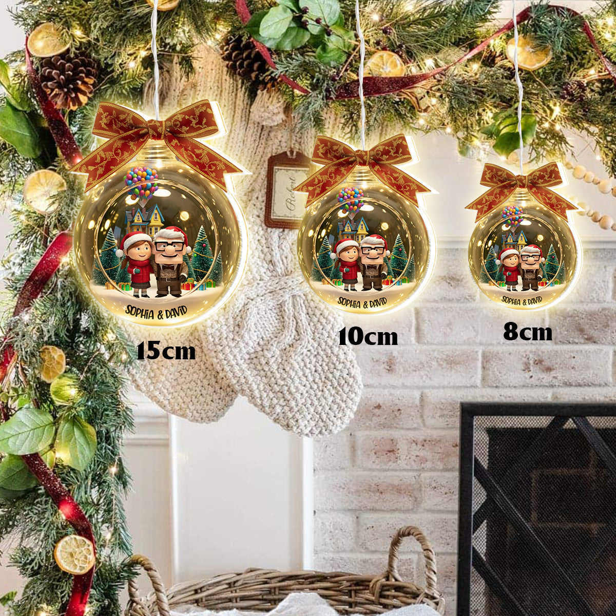 You Are My Adventure - Personalized Couple LED Light Ornament