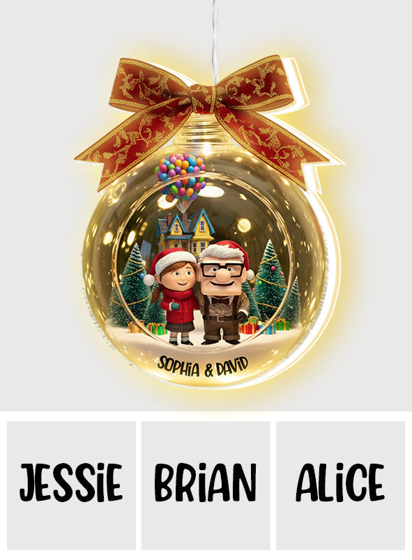 You Are My Adventure - Personalized Couple LED Light Ornament