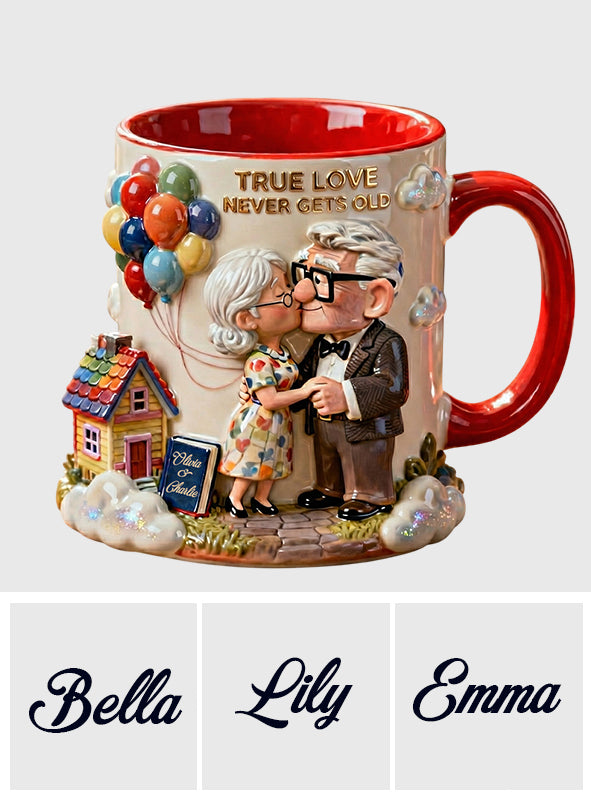 Old couple - Personalized Couple Accent Mug