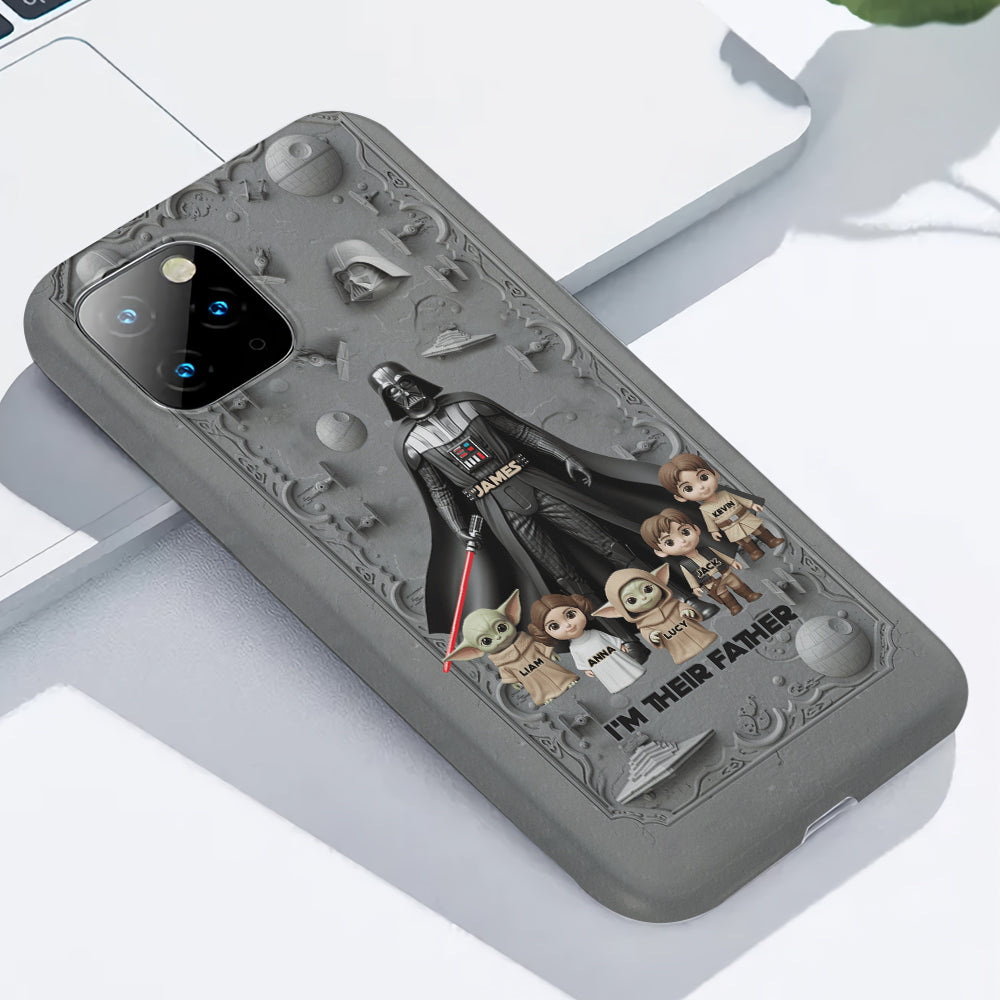 Best Dad In The Galaxy - Personalized The Force Full Print Phone Case