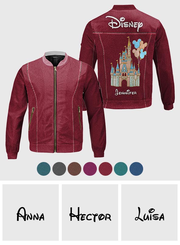 The Magical Castle - Personalized Mouse Bomber Jacket
