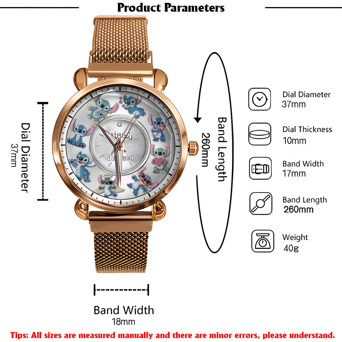 Blue Ohana Friend - Personalized Ohana Women Hand Watch