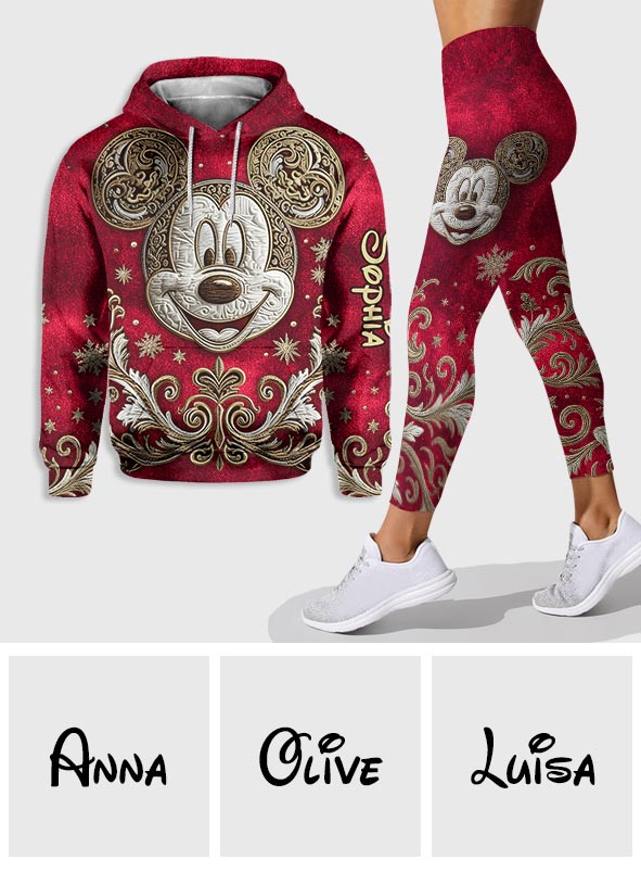Merry Christmas - Personalized Mouse Hoodie and Leggings
