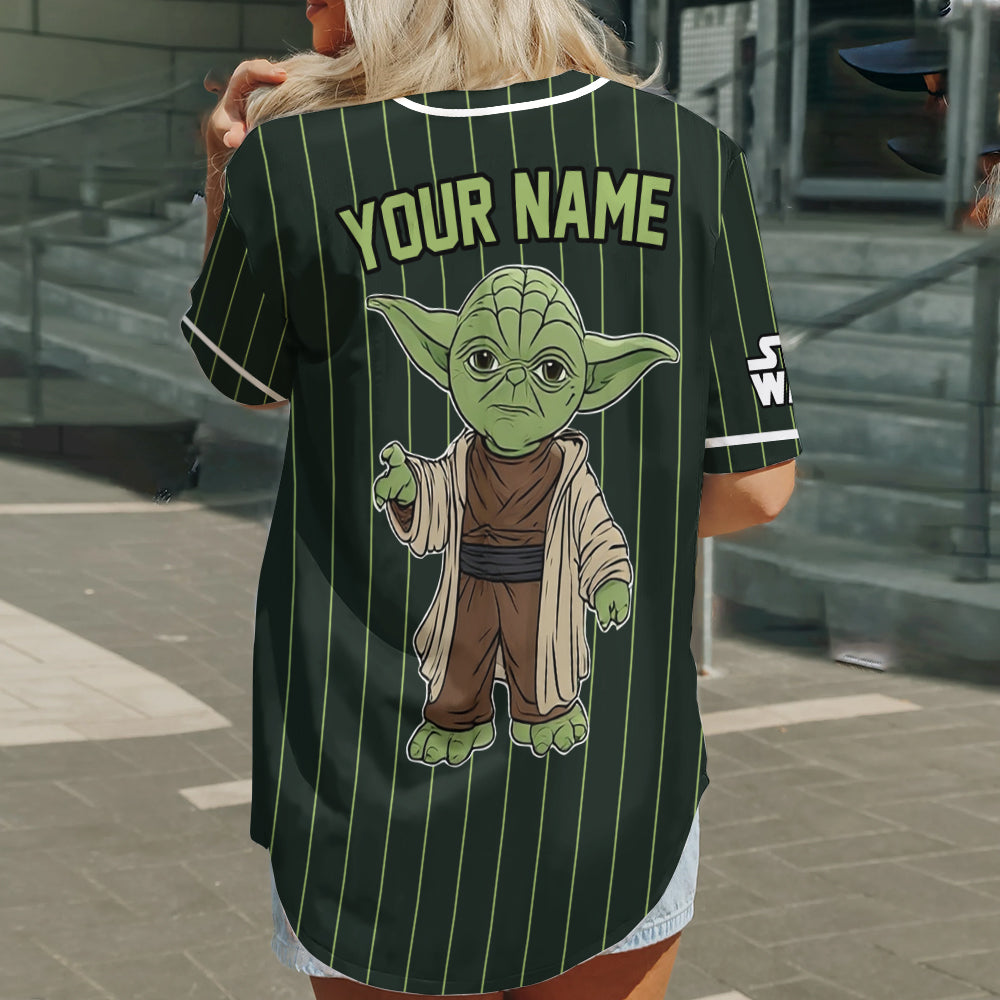 Wise Green Master - Personalized The Force Baseball Jersey