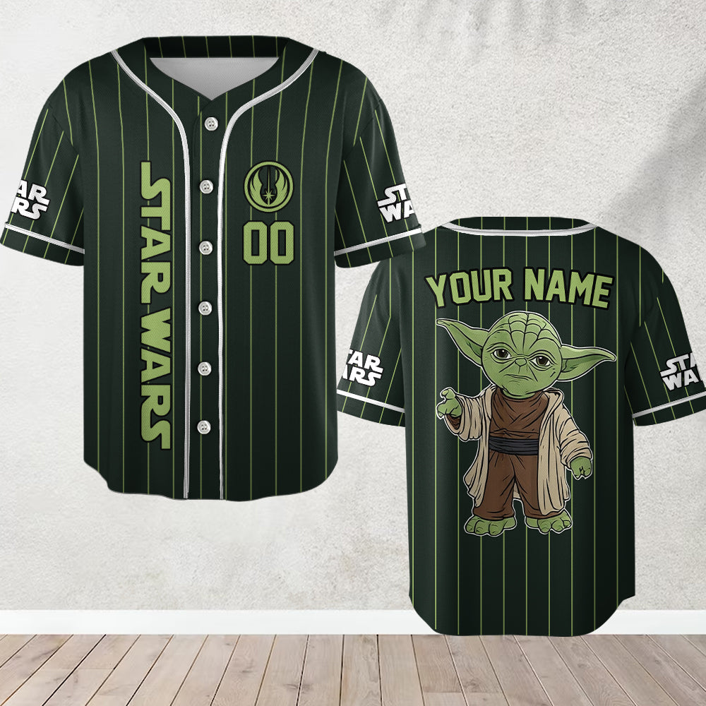 Wise Green Master - Personalized The Force Baseball Jersey