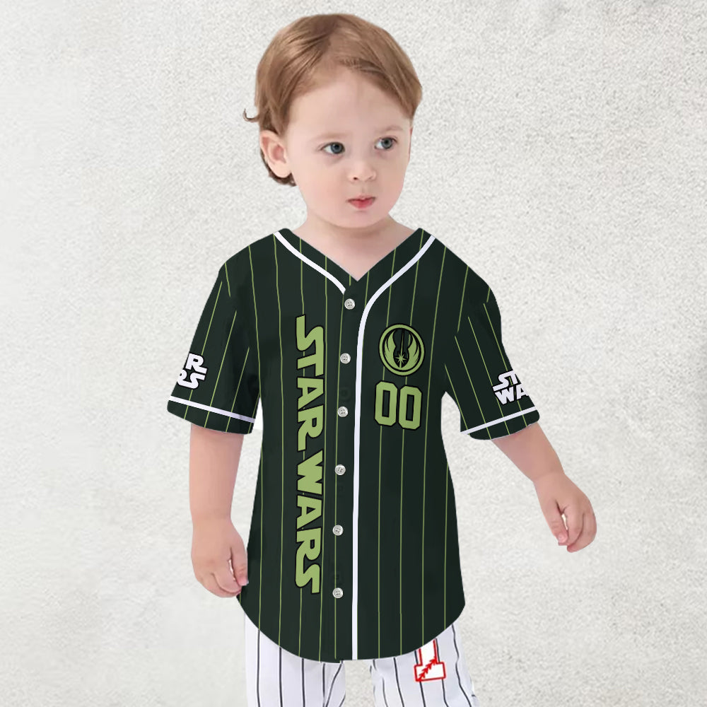 Wise Green Master - Personalized The Force Baseball Jersey