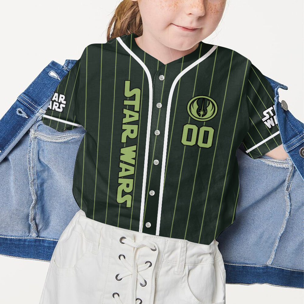 Wise Green Master - Personalized The Force Baseball Jersey