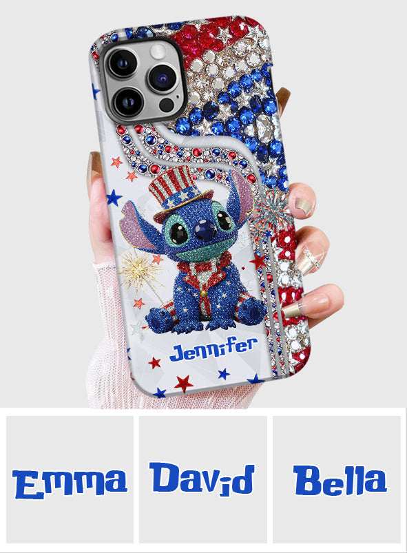 Red And White - Personalized Ohana Full Print Phone Case