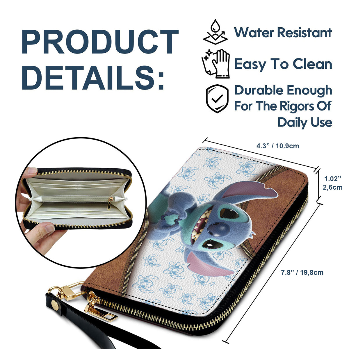 Blue Ohana - Personalized Ohana Leather Long Wallet