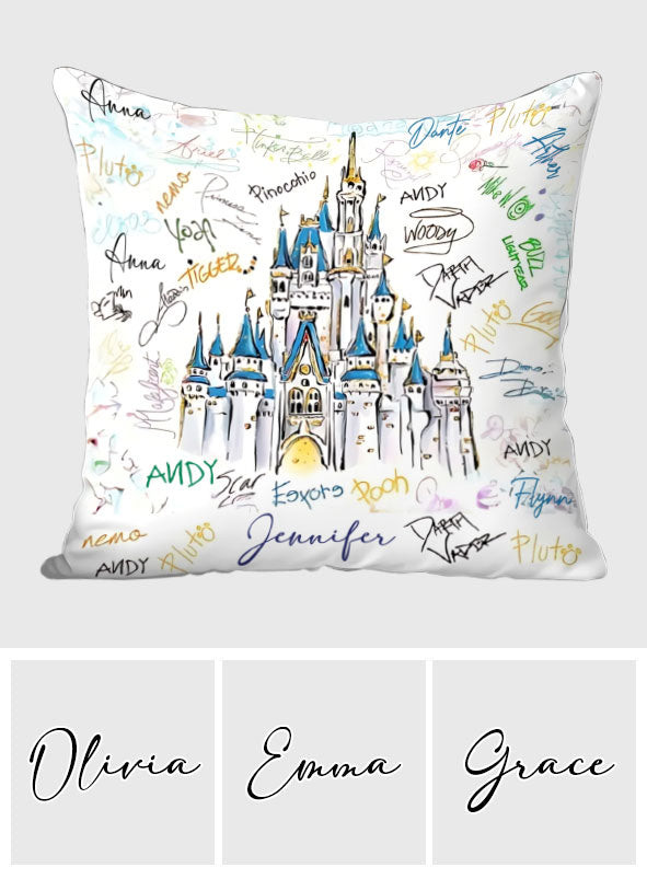 Magical Moments - Personalized Mouse Throw Pillow