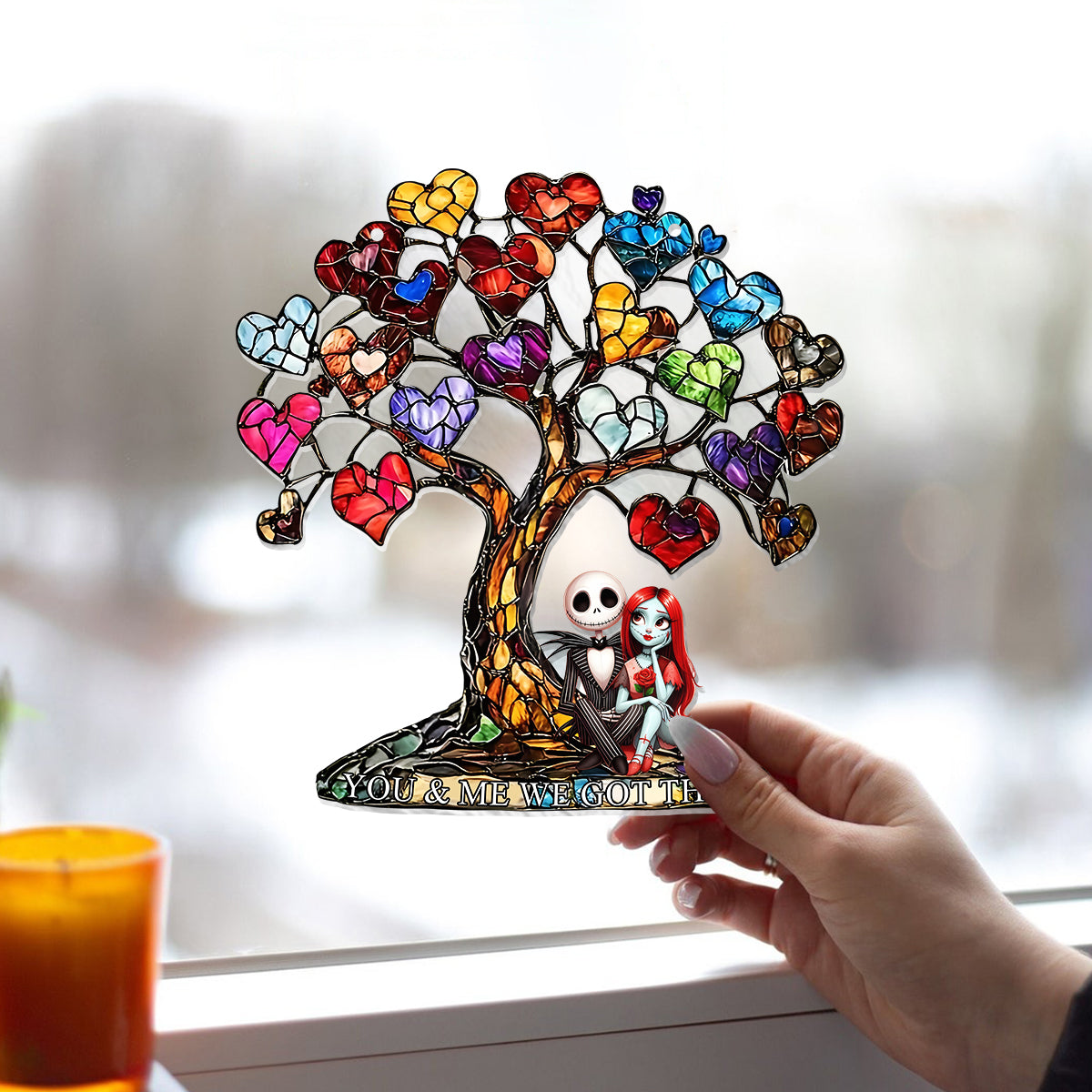 You And Me We Got This - Personalized Nightmare Window Hanging Suncatcher Ornament