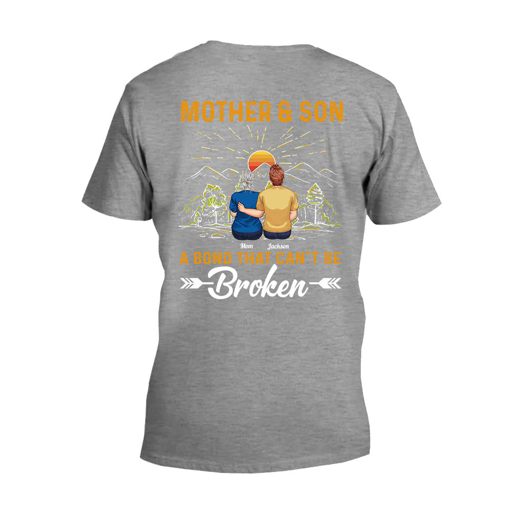 Mother & Son A Bond That Can't Be Broken - Personalized Mother T-shirt And Hoodie