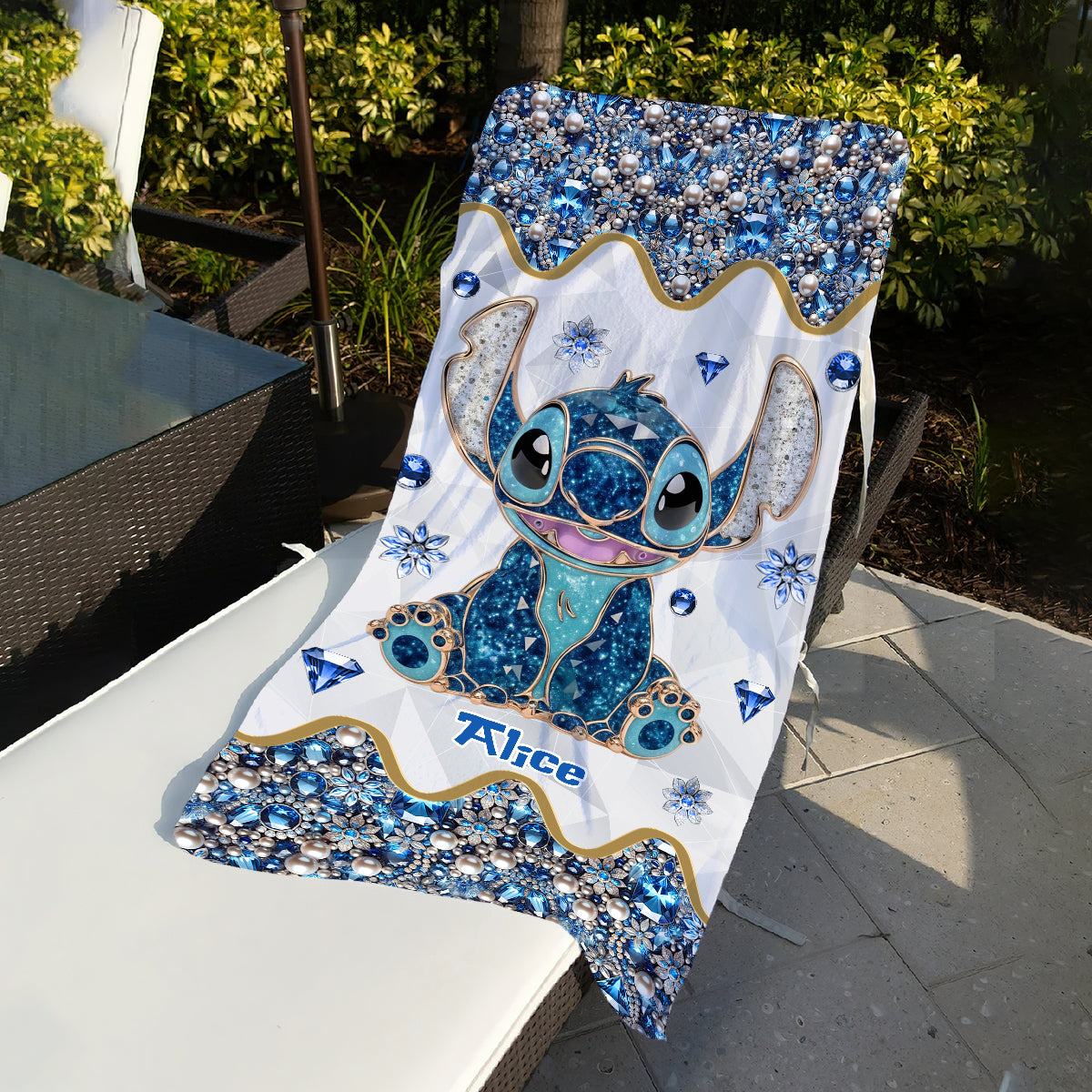 Blue Ohana - Personalized Ohana Beach Towel