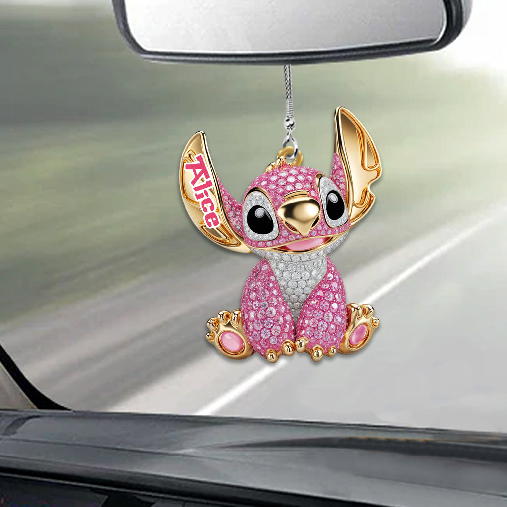 Blue Ohana - Personalized Ohana Car Ornament