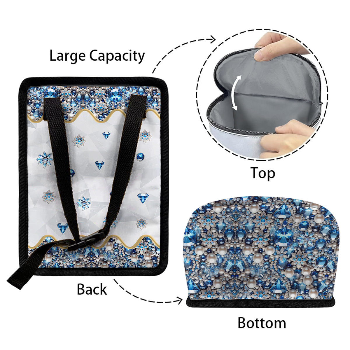 Blue Ohana - Personalized Ohana Portable Car Trash Can/ Organizer