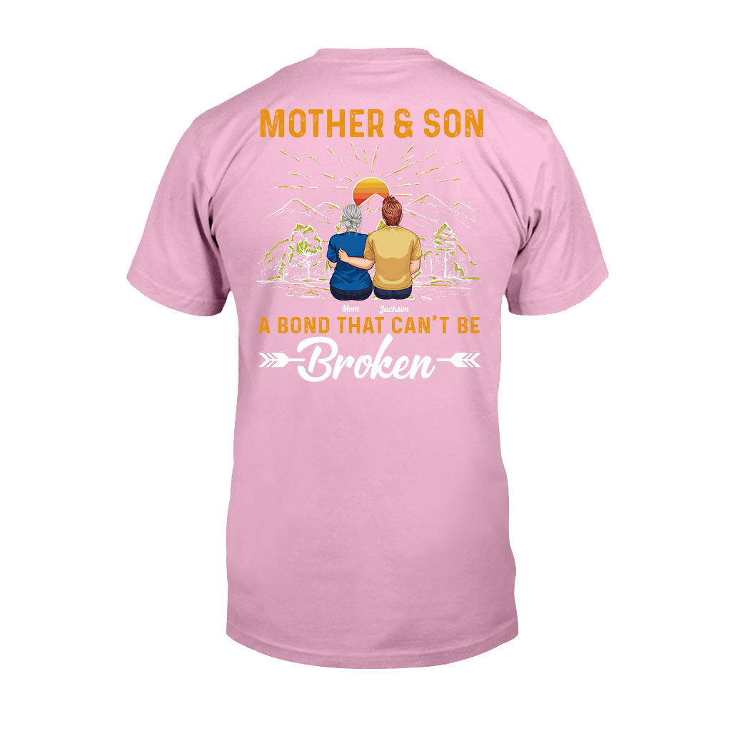 Mother & Son A Bond That Can't Be Broken - Personalized Mother T-shirt And Hoodie
