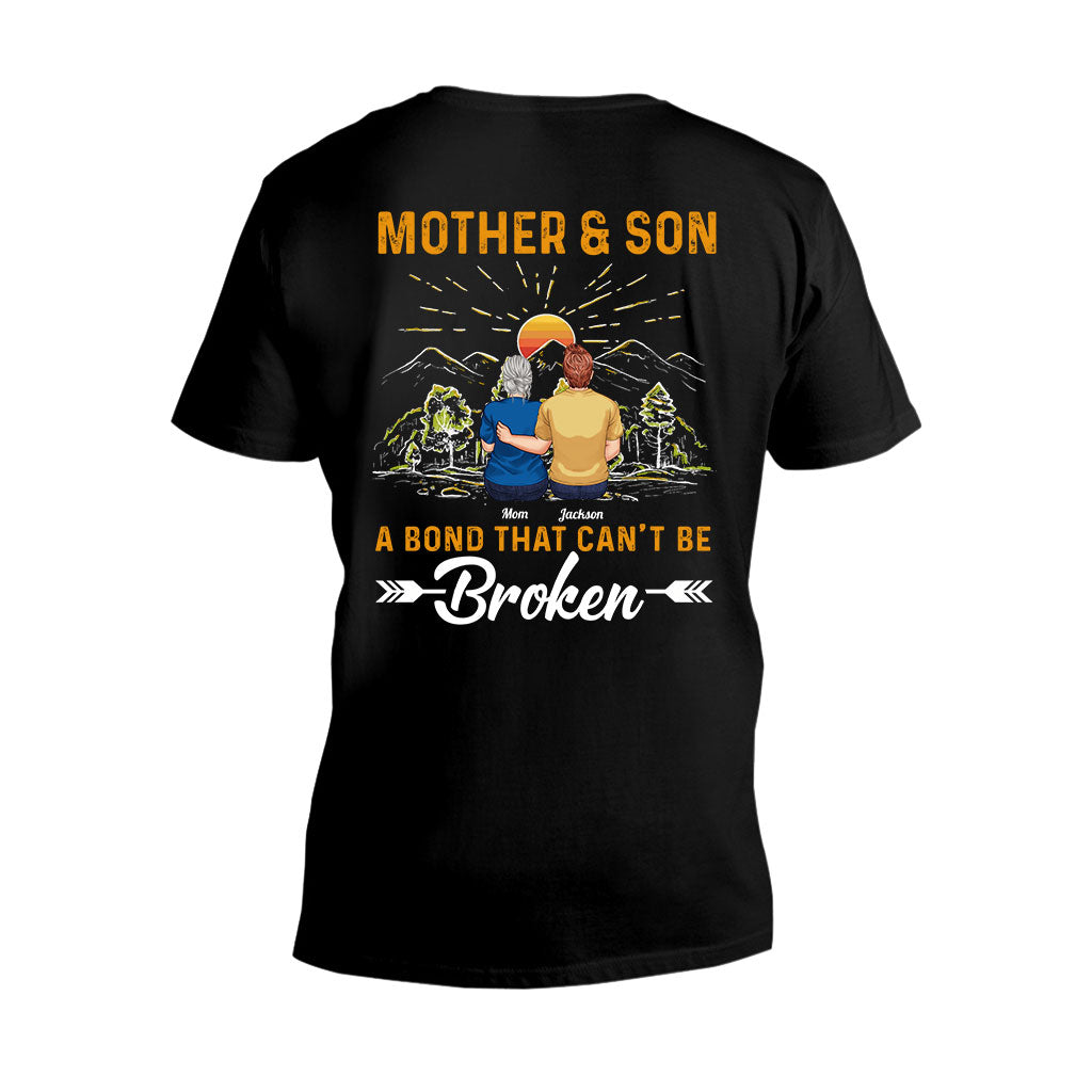 Mother & Son A Bond That Can't Be Broken - Personalized Mother T-shirt And Hoodie