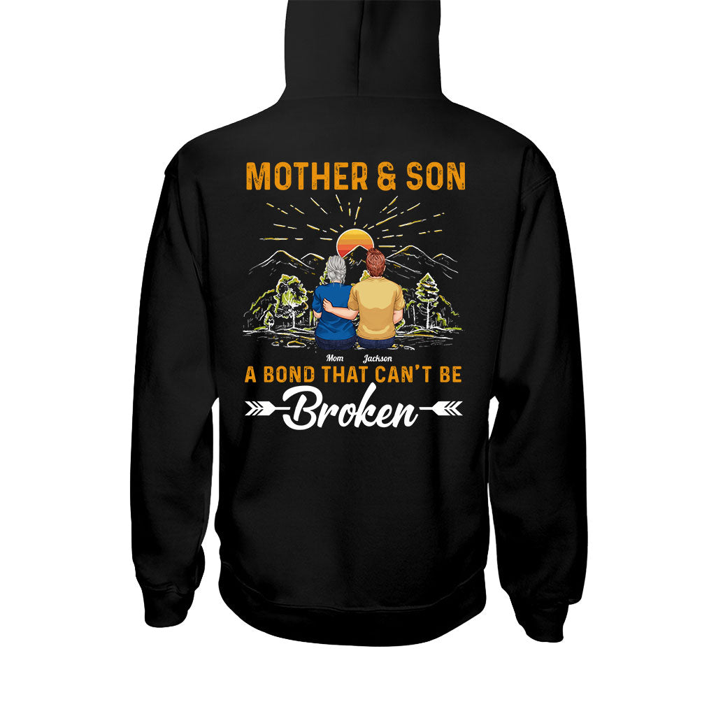 Mother & Son A Bond That Can't Be Broken - Personalized Mother T-shirt And Hoodie