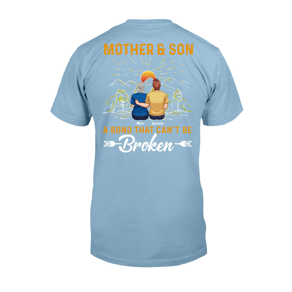 Mother & Son A Bond That Can't Be Broken - Personalized Mother T-shirt And Hoodie