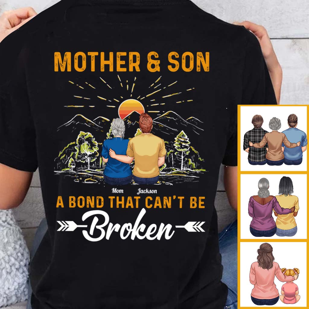 Mother & Son A Bond That Can't Be Broken - Personalized Mother T-shirt And Hoodie