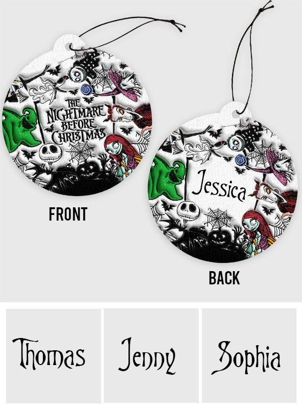 Nightmare - Personalized Nightmare Circle Air Freshener