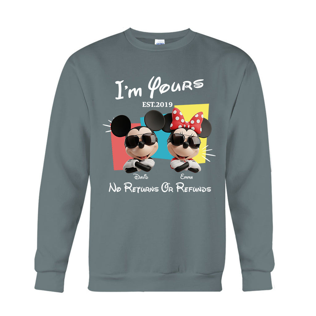 I'm Yours No Returns Or Refunds - Personalized Mouse T-shirt And Hoodie