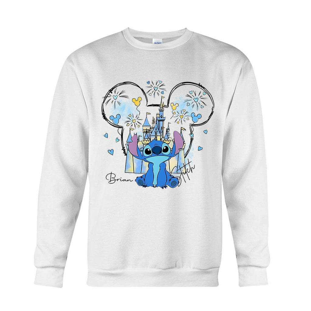 Mouse Ear Monster Boy And Girl Bow Angel - Personalized Ohana T-shirt And Hoodie