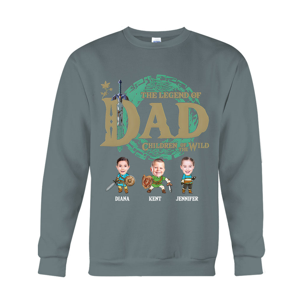 The Legend Of Dad Mom - Personalized The Hero's Legend T-shirt And Hoodie