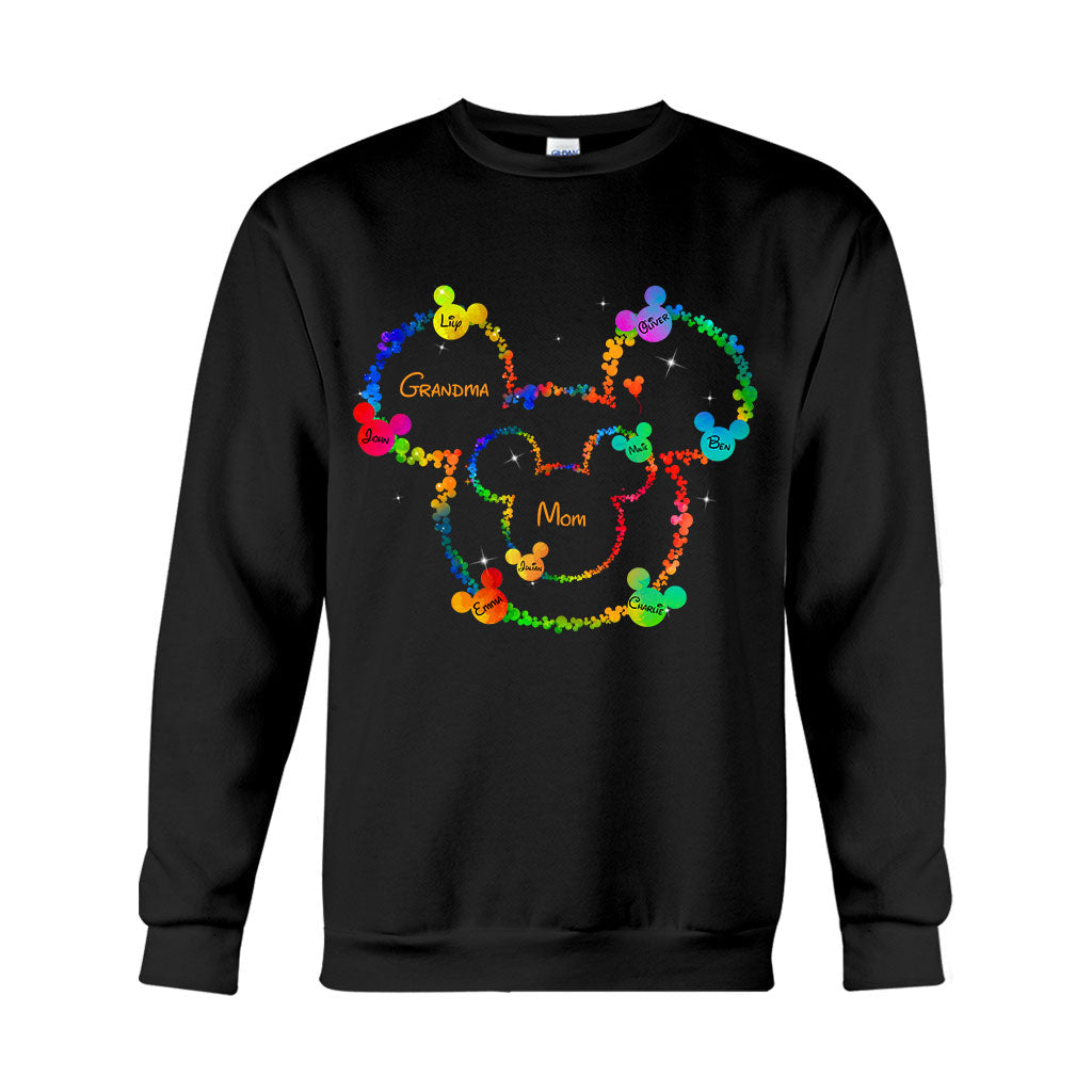 Mom Grandma Love - Personalized Mouse T-shirt And Hoodie