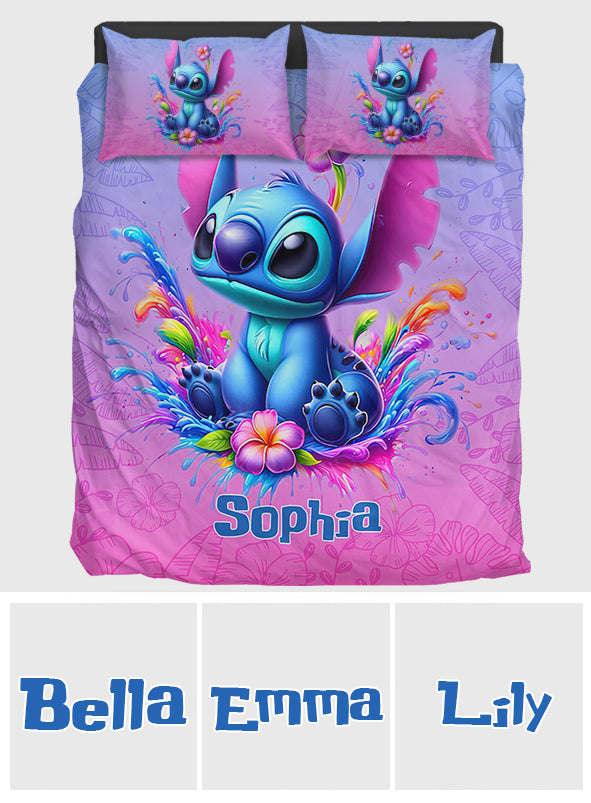 Blue Ohana - Personalized Ohana Bedding Set