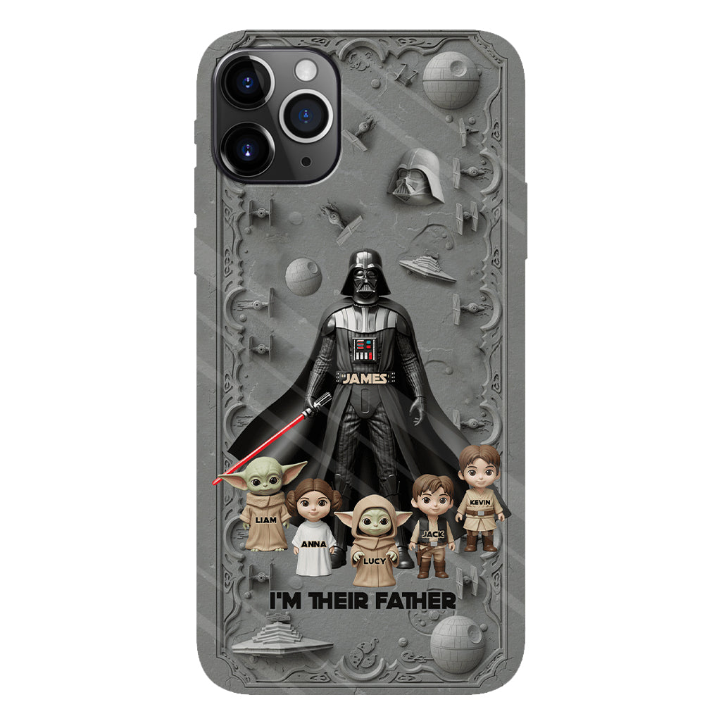 Best Dad In The Galaxy - Personalized The Force Full Print Phone Case