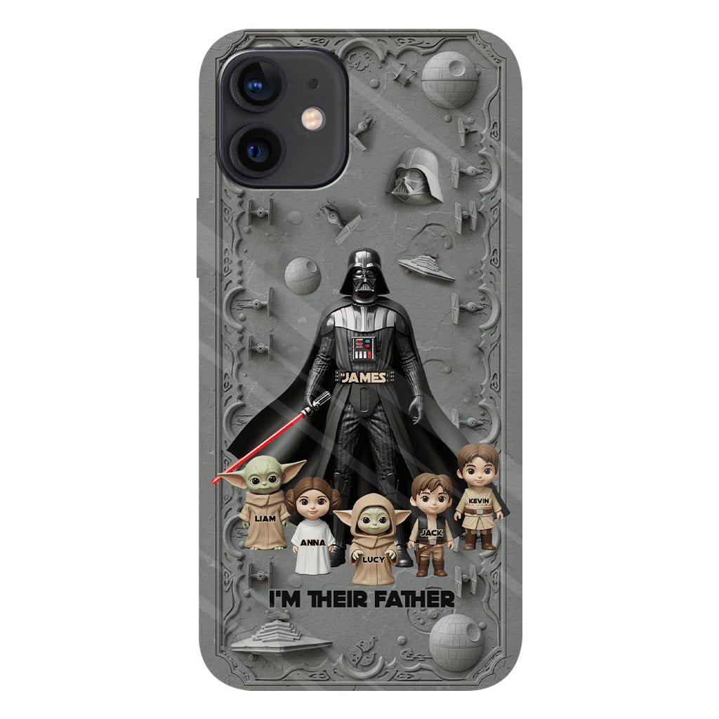 Best Dad In The Galaxy - Personalized The Force Full Print Phone Case