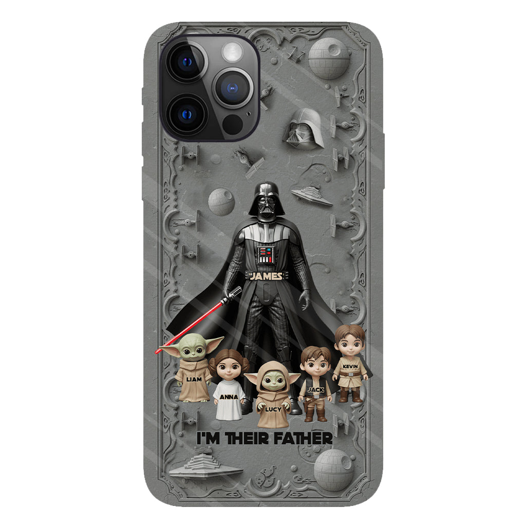 Best Dad In The Galaxy - Personalized The Force Full Print Phone Case