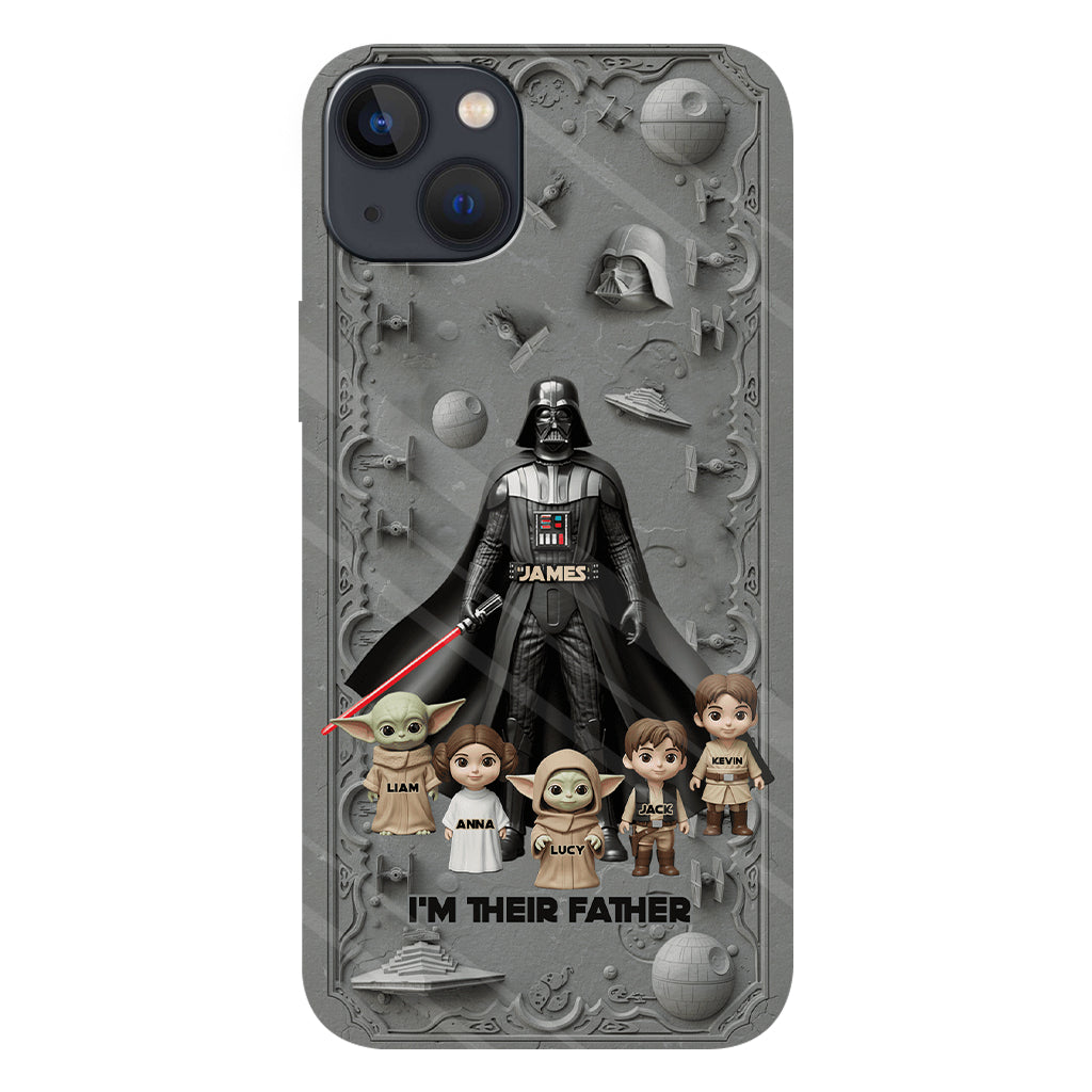 Best Dad In The Galaxy - Personalized The Force Full Print Phone Case