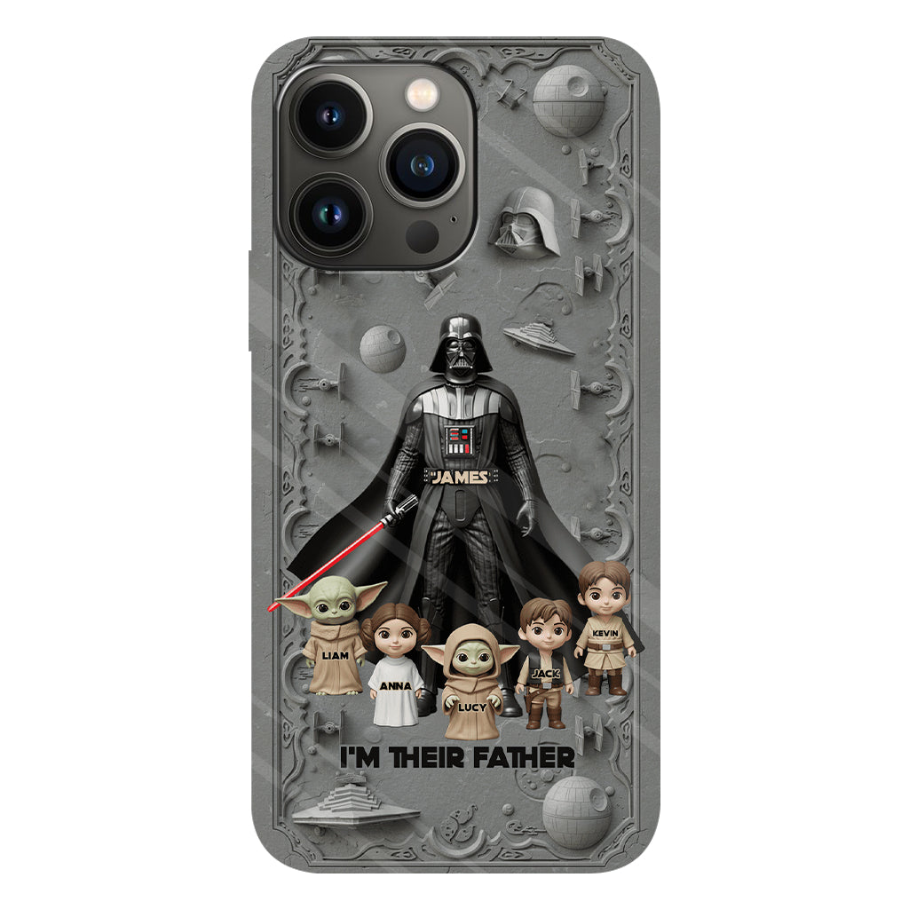 Best Dad In The Galaxy - Personalized The Force Full Print Phone Case