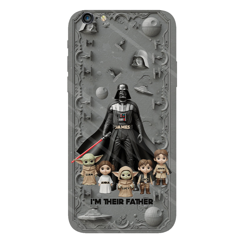 Best Dad In The Galaxy - Personalized The Force Full Print Phone Case