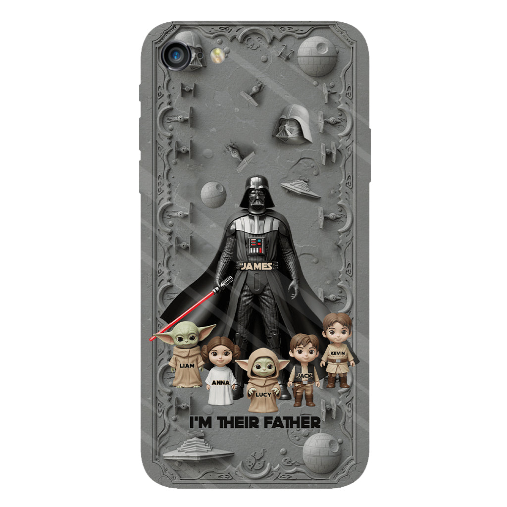 Best Dad In The Galaxy - Personalized The Force Full Print Phone Case