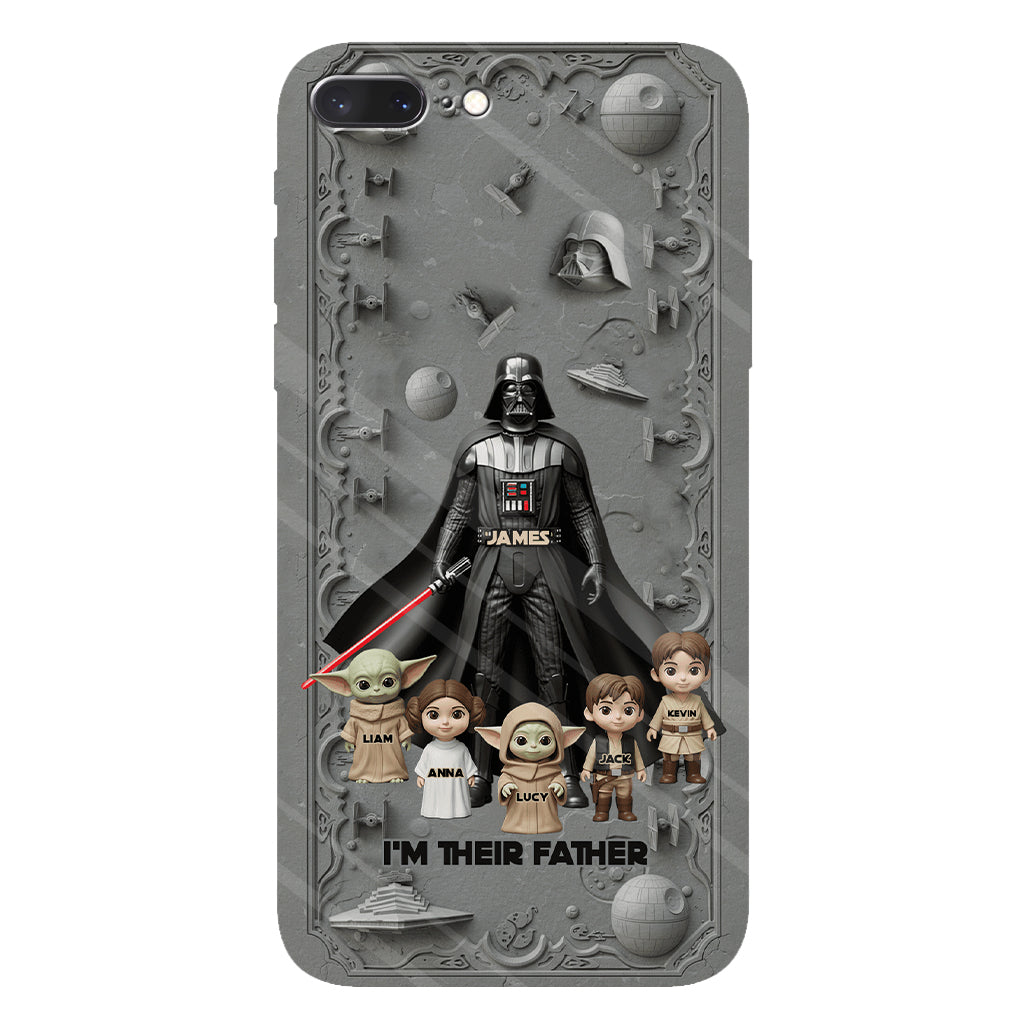 Best Dad In The Galaxy - Personalized The Force Full Print Phone Case
