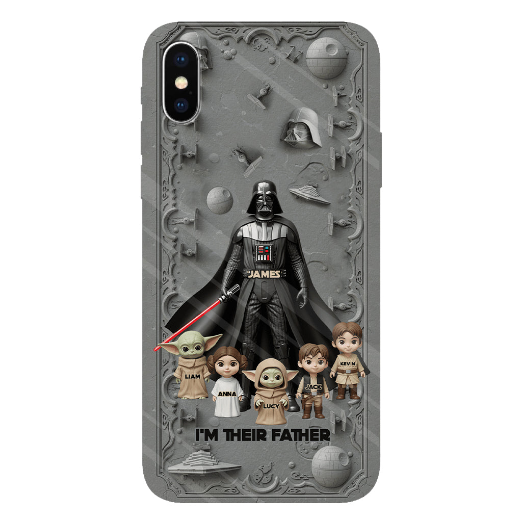 Best Dad In The Galaxy - Personalized The Force Full Print Phone Case