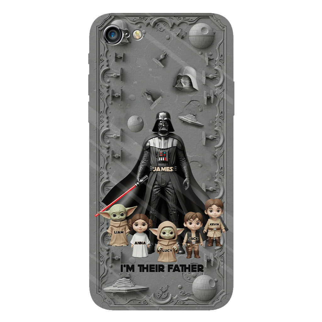 Best Dad In The Galaxy - Personalized The Force Full Print Phone Case