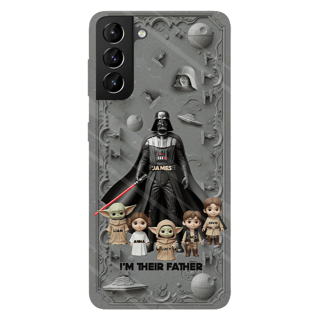 Best Dad In The Galaxy - Personalized The Force Full Print Phone Case