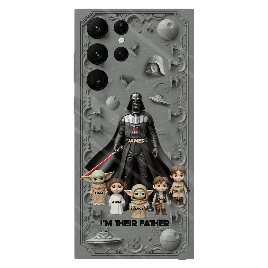 Best Dad In The Galaxy - Personalized The Force Full Print Phone Case