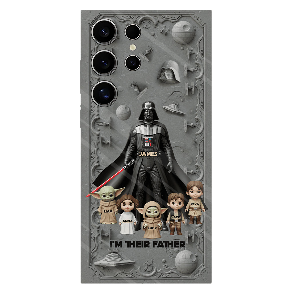 Best Dad In The Galaxy - Personalized The Force Full Print Phone Case