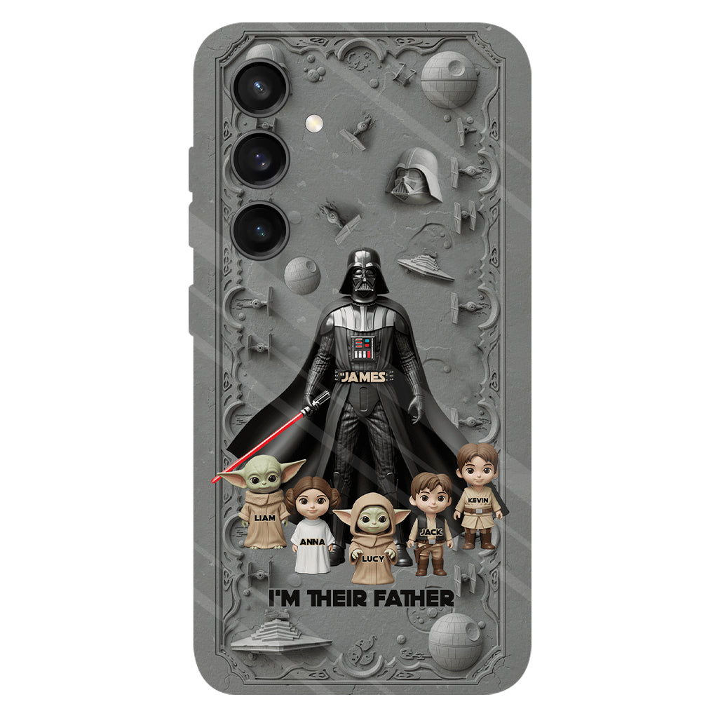 Best Dad In The Galaxy - Personalized The Force Full Print Phone Case