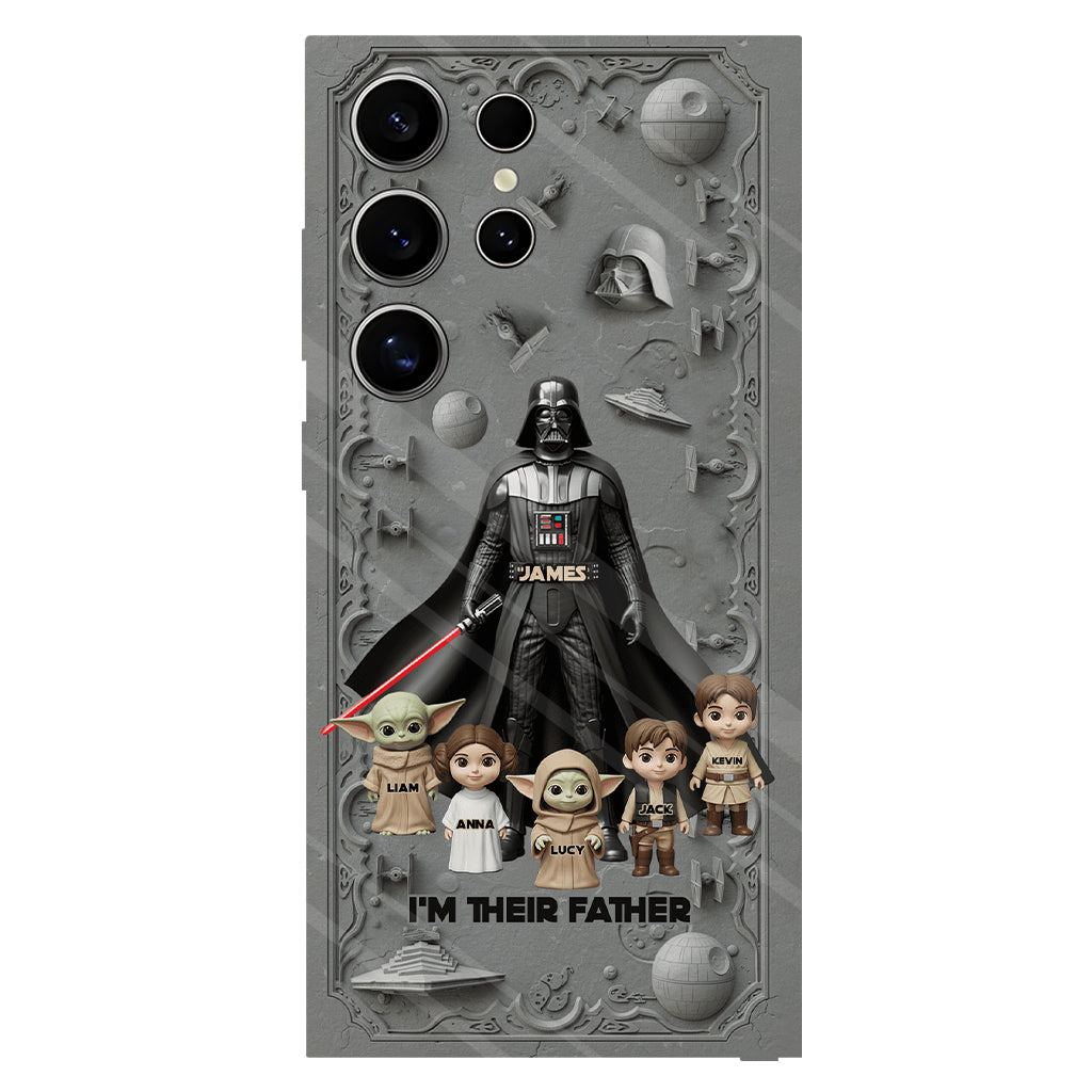 Best Dad In The Galaxy - Personalized The Force Full Print Phone Case