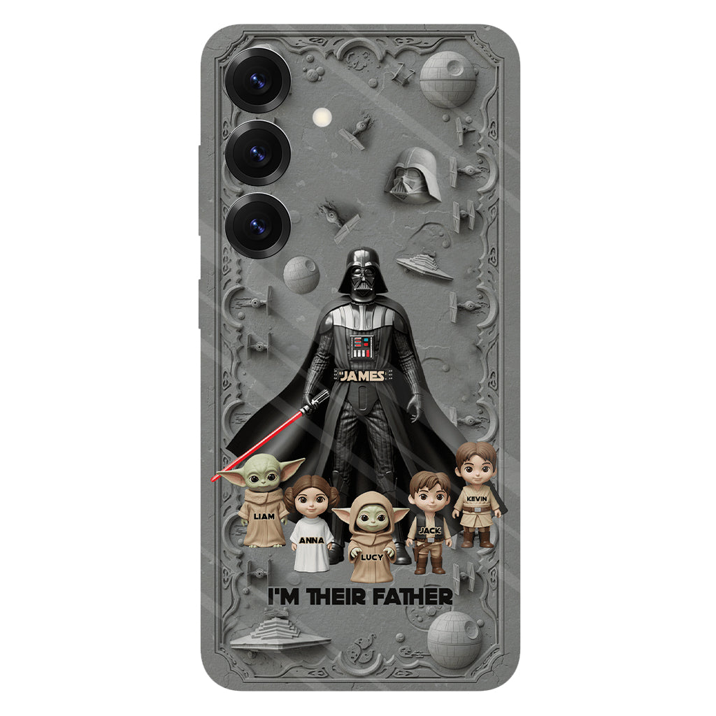 Best Dad In The Galaxy - Personalized The Force Full Print Phone Case